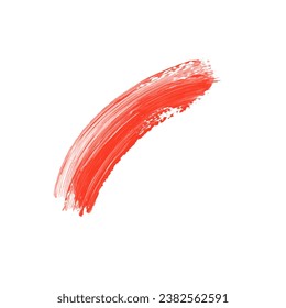 Red Abstract Ink Brush Stroke. Texture Ink Brush Stroke. Abstract Ink Brush Splash Design Element 