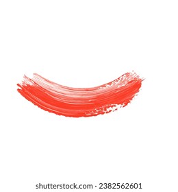 Red Abstract Ink Brush Stroke. Texture Ink Brush Stroke. Abstract Ink Brush Splash Design Element 