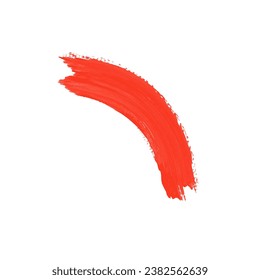 Trazo De Pincel De Tinta De Resumen Rojo. Trazo de pincel de tinta de textura. Resumen Elemento de diseño de pincel de tinta 