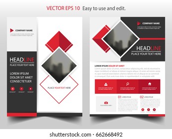 Red abstract label Brochure design template vector. Business Flyers infographic magazine poster.Abstract layout template ,Book Cover presentation portfolio.