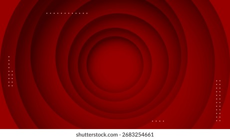 red Abstract layered circular background design suitable for, digital art, advertising, and web design projects needing a modern and dynamic touch. Great for techrelated content.