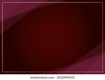 red abstract line frame background