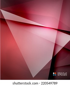 Fondo de líneas abstractas rojas, plantilla moderna