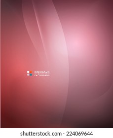 Red abstract lines background, modern template