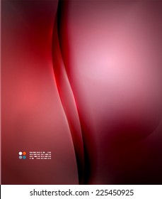 Red abstract lines background, modern template