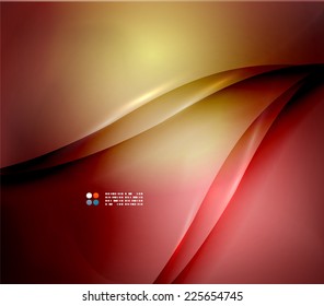 Red abstract lines background, modern template