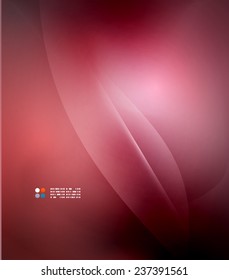 Red abstract lines background, modern template
