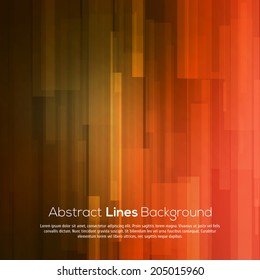 Red abstract lines business vector background.