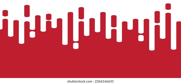 Red abstract lines on white background. Trendy abstract lines transition background for backdrop, cover, wallpaper and banner. Rounded lines halftone for brochure, layout and flyer. Creative vector