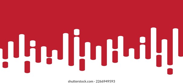 Red abstract lines on white background. Trendy abstract lines transition background for backdrop, cover, wallpaper and banner. Rounded lines halftone for brochure, layout and flyer. Creative vector