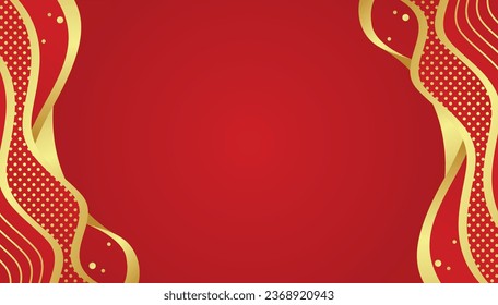 red abstract luxury border background for design banner, award. luxury red theme
