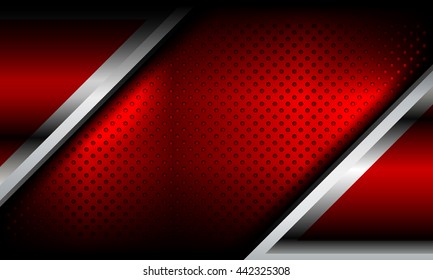 red abstract metal background, Vector Illustration