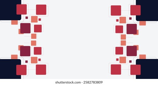 Red abstract modern background. Suit for business, institution, conference, party, Vector illustration