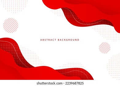 red abstract modern wavy background with pattern