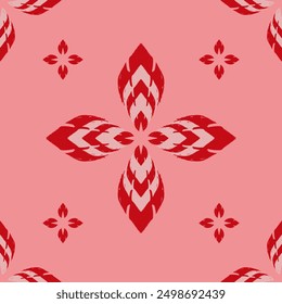 Red Abstract, Navajo Native American Indian, Ethnic, tribal, traditional, pattern design for carpet, print, wrap, decorative, illustration 
