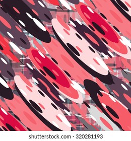 red abstract objects geometric background vector illustration