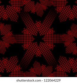 red abstract pattern with black background