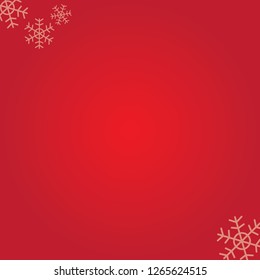 Red abstract pattern Christmas with snowflakes background - Illustration