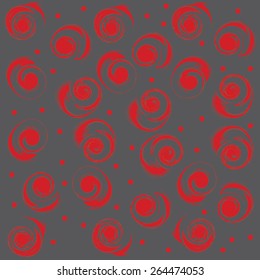 Red abstract pattern on dark background