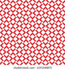 Red abstract pattern on white background. Monotone modern backdrop design. Up and down color arrow pattern on white background.