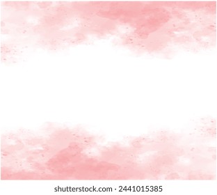 Red abstract pattern watercolor background. Stain splash rough daub grain grunge