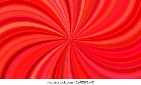 Red abstract psychedelic spiral burst stripe background - vector graphic