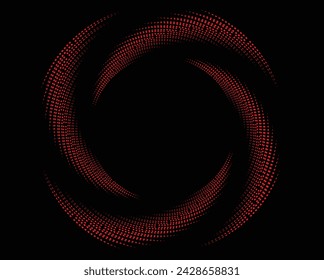 Red abstract psychedelic stripes for digital wallpaper design. Line art pattern. Trendy texture. Monochrome design.vortex form. Geometry curve lines pattern. Futuristic concept