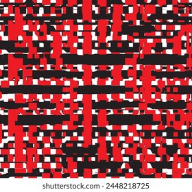 Red abstract psychedelic stripes for digital wallpaper design. Line art pattern. Trendy texture. Monochrome design.Black and white. Geometry curve lines pattern. Futuristic concept
