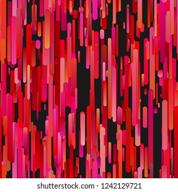 Red abstract repeating trendy vertical gradient stripe pattern background - vector graphic design