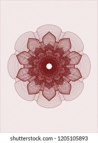 Red abstract rosette