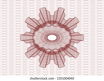 Red abstract rosette