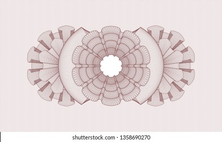 Red abstract rosette