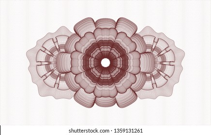 Red abstract rosette