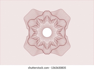 Red abstract rosette