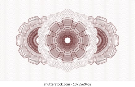 Red abstract rosette