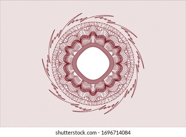 Rote abstrakte Rosette. Vektorillustration Illustration. Detaillierte Angaben.