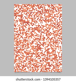 Red abstract rounded square pattern background page template - vector illustration