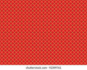 red abstract seamless background with golden hearts