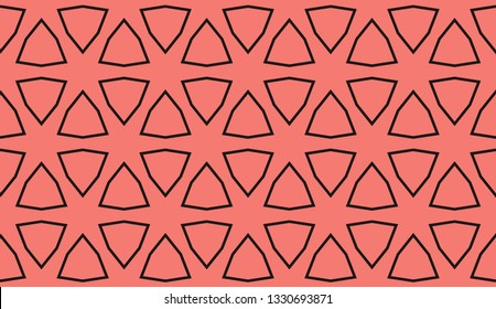 Red . abstract seamless geometries pattern. for wallpaper. design page fill. Vector illustration.