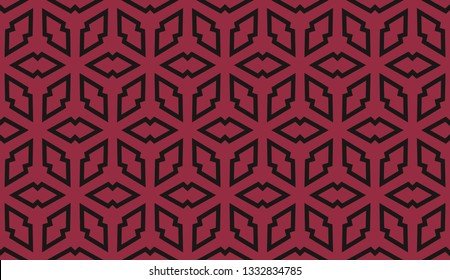 Red . abstract seamless geometries pattern. for wallpaper. design page fill. Vector illustration.