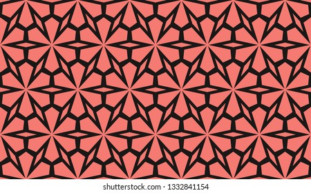 Red . abstract seamless geometries pattern. for wallpaper. design page fill. Vector illustration.