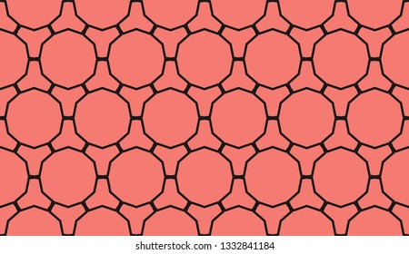 Red . abstract seamless geometries pattern. for wallpaper. design page fill. Vector illustration.
