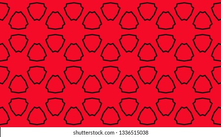 Red . abstract seamless geometries pattern. for wallpaper. design page fill. Vector illustration.