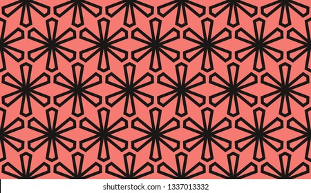 Red . abstract seamless geometries pattern. for wallpaper. design page fill. Vector illustration.