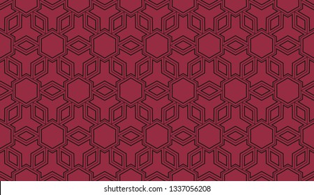 Red . abstract seamless geometries pattern. for wallpaper. design page fill. Vector illustration.