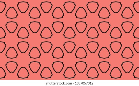 Red . abstract seamless geometries pattern. for wallpaper. design page fill. Vector illustration.
