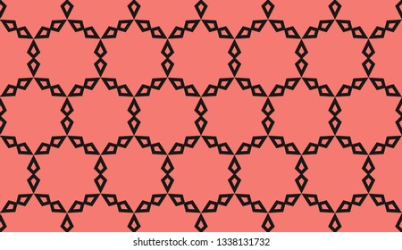 Red . abstract seamless geometries pattern. for wallpaper. design page fill. Vector illustration.