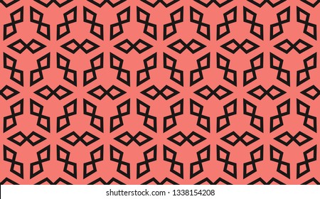 Red . abstract seamless geometries pattern. for wallpaper. design page fill. Vector illustration.