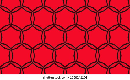 Red . abstract seamless geometries pattern. for wallpaper. design page fill. Vector illustration.