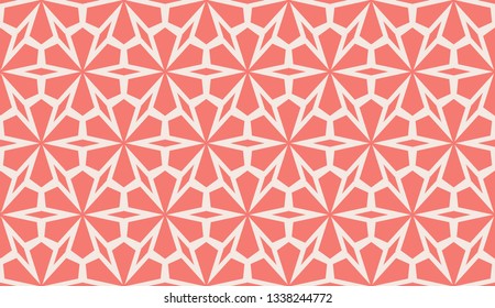 Red . abstract seamless geometries pattern. for wallpaper. design page fill. Vector illustration.